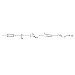 B. Braun Primary IV Administration Set SafeDAY 15 Drops / mL Drip Rate 106 Inch Tubing 2 Ports, 50 EA/CS