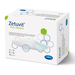 Hartmann Super Absorbent Dressing Zetuvit Plus Silicone Non-Bordered Nonadhesive 3 X 3 Inch Square, 1 Each
