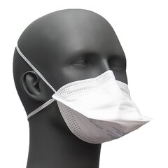 Prestige Ameritech Surgical Mask ProGear - Particulate Respirator, Medical N95 Flat Fold Pouch, Elastic Strap, Small, White, NonSterile, ASTM Level 3, Adult, 6BX/CS