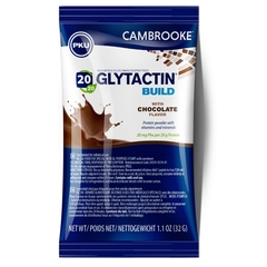 Cambrooke Foods Oral Supplement Glytactin BUILD 20/20 Chocolate Flavor Powder 20 Gram Individual Packet, 1/EA