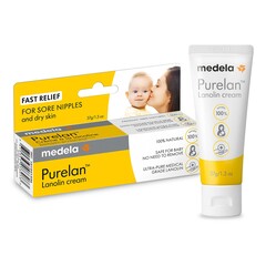 Medela Hand and Body Moisturizer Purelan 1.3 oz. Tube Unscented Cream, 18/BX