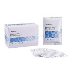 McKesson ECG Tab Electrode Resting Non-Radiolucent Vinyl Material 10 per Pack, 40/CS