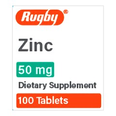 Major Pharmaceuticals Mineral Supplement Zinc Gluconate 50 mg Strength Tablet 100 per Bottle, 1/BT