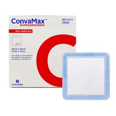 Convatec Super Absorbent Dressing ConvaMax™ Superabsorber 8 X 8 Inch Square
