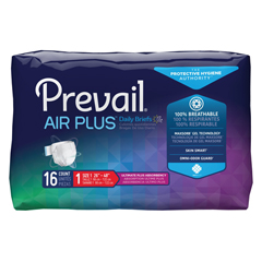MON1185226BG - First Quality - Prevail® Air Plus™ Unisex Incontinence Briefs