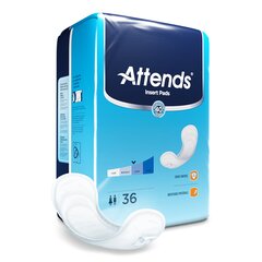 MON1186543CS - Attends - Incontinence Liner Attends® Insert Pad 18-3/4 Inch Length Moderate Absorbency Polymer Core One Size Fits Most Adult Unisex Disposable, 144/CS