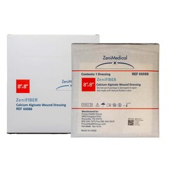 Focus Health Group Alginate Dressing Zenifiber 8 X 8 Inch Square, 10/BX