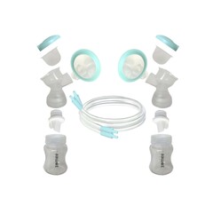 Zev Supplies Double Breast Shield Kit Zomee Z2 24 mm Plastic Reusable, 1/EA