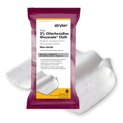 Sage Products Skin Prep Wipe Sage 6 per Pack Soft Pack 2% Strength CHG (Chlorhexidine Gluconate) NonSterile