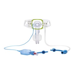 Smiths Medical Cuffed Tracheostomy Tube Portex BLUselect Suctionaid Two Inner Cannulas Size 7.0 mm Adult, 1/EA