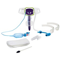 Smiths Medical Cuffed Tracheostomy Tube Kit Portex BLUselect Suctionaid Two Inner Cannulas Size 8.0 mm Adult