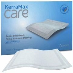 Systagenix Super Absorbent Dressing KerraMax Care Gentle Border 4 X 4 Inch Nonwoven Square Sterile, 1/EA