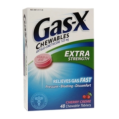 McKesson Gas Relief Gas-X 125 mg Strength Chewable Tablet 48 per Bottle, 1/BT