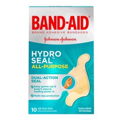 Johnson & Johnson Waterproof Adhesive Strip Band-Aid&reg; Hydro Seal™ 1.1 X 2.1 Inch Hydrocolloid Gel Oval Tan Sterile, 1/BX
