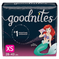 Kimberly-Clark Female Youth Absorbent Underwear GoodNites Pull On with Tear Away Seams X-Small Disposable Heavy Absorbency, 44 per Case