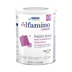 Nestle Healthcare Nutrition Amino Acid Based Pediatric Oral Supplememt / Tube Feeding Formula Alfamino Junior Vanilla Flavor 14.1 oz. Can Powder, 6/CS