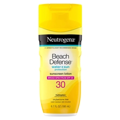Johnson & Johnson Sunscreen Neutrogena&reg; Beach Defense&reg;Water + Sun Protection SPF 30 Lotion 6.7 oz. Bottle