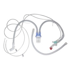 Sunset Healthcare Ventilator Circuit Corrugated Tube 72 Inch Tube Dual Limb Pediatric Without Breathing Bag Single Patient Use Active Ventilator Circuit