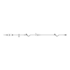 B. Braun Primary IV Administration Set CareSafe™ Gravity 2 Ports 20 Drops / mL Drip Rate 15 Micron Filter 104 Inch Tubing Solution, 50/CS