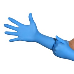 Ansell GLOVE, DECONTAM BIOHAZ LF NITRILE SM DISP (50/BX 10BX/CS)