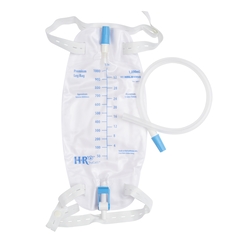 HR Pharmaceuticals Urinary Leg Bag TruCath Premium Without Valve Sterile Fluid Path 1000 mL, 1/EA