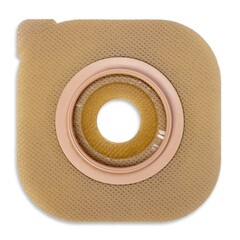 Hollister Ostomy Barrier New Image™ Flat CeraPlus™ Precut, Extended Wear Without Tape 1-3/4 Inch Flange Green Code 7/8 Inch Opening, 5/BX