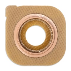 Hollister Ostomy Barrier New Image™ Flat CeraPlus™ Precut, Extended Wear Without Tape 2-1/4 Inch Flange Red Code 1-1/2 Inch Opening, 5/BX