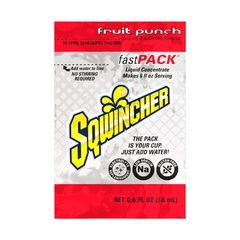Kent Precision Foods Oral Electrolyte Solution Sqwincher Fast Pack Fruit Punch Flavor 0.6 oz. Electrolyte, 50 EA/BX