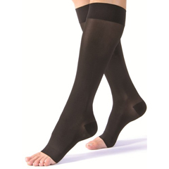 MON834803PR - Jobst - Ultrasheer Knee-High Extra Firm Compression Stockings, Medium, 30-40 mmHg, Open Toe, Black