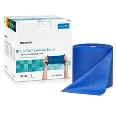 McKesson Exercise Resistance Band CanDo Blue 5 Inch X 50 Yard Heavy Resistance, 1/EA