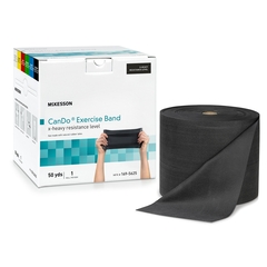 McKesson Exercise Resistance Band CanDo Black 5 Inch X 50 Yard X-Heavy Resistance, 1/EA
