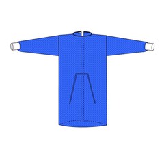 Welmed Protective Procedure Gown Welmed X-Large Blue NonSterile Not Rated Disposable