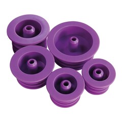 MED Alliance Group Enteral Bottle Adapter with ENFit Connector Size 4, 24 to 26 mm, Purple, Sterile, Single Use, 100/BX