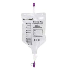MED Alliance Group Enteral Drainage Bag ENFit Without Tubing 500 mL Sterile ENFit Connector Barrier