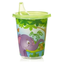 Evenflo Sippy Cup Evenflo TripleFlo 10 oz. Zoo Friends Print Plastic Reusable, 12 EA/CS