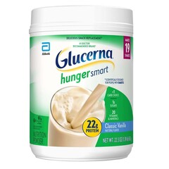 Abbott Nutrition Oral Supplement Glucerna&reg; Hunger Smart&reg; Homemade Vanilla Flavor Powder 22.3 oz. Canister, 2/CS