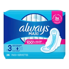 Procter & Gamble Feminine Pad Always&reg; Maxi with Flexi-Wings Super Absorbency