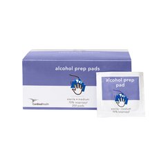 Cardinal Alcohol Prep Pad 70% Strength Isopropyl Alcohol Individual Packet Medium Sterile