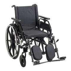 Drive Medical Wheelchair Viper Plus GT Dual Axle Universal Arm Swing-Away Footrest Deep Green Upholstery 20 Inch Seat Width Adult 300 lbs. Weight Capacity, 1/EA