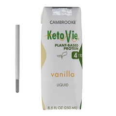 Cambrooke Foods Oral Supplement KetoVie 4:1 Plant-Based Protein Vanilla Flavor Liquid 8.5 oz. Carton, 1/EA