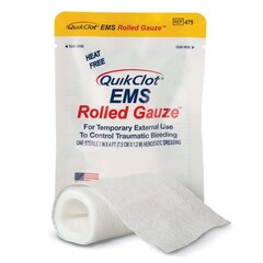 Teleflex Medical Hemostatic Dressing QuikClot 3 Inch X 4 Foot 1 per Pack Sterile
