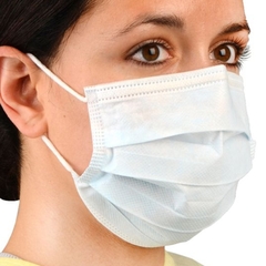 Cardinal Health Procedure Mask Cardinal Health Pleated Earloops One Size Fits Most Blue NonSterile ASTM Level 1 Adult, 50 EA/BG