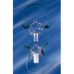 MON226854CS - Vyaire Medical - Aerosol Mask AirLife Under the Chin One Size Fits Most Adjustable Elastic Head Strap