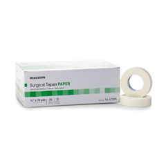 MON455530BX - McKesson - Surgical Tape Medi-Pak™ Performance Plus Paper 1/2 X 10 Yards Non-Sterile, 24RL/BX