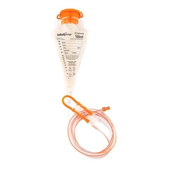 Zevex Enteral Feeding Pump Bag Set with ENFit Connector Infinity Orange 100 mL Silicone NonSterile ENFit Connector, 30 EA/CS