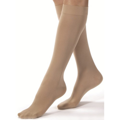 MON566492PR - Jobst - Opaque Knee-High Moderate Compression Stockings, Small, 15-20 mmHg, Closed Toe