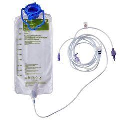 Cardinal Health Enteral Feeding Pump Flush Bag Set without ENFit Transitional Adapter Kangaroo ePump, 1000 mL, PVC, NonSterile, 30/CS