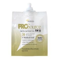 Medtrition Tube Feeding Formula ProSource TF20 Unflavored Liquid 60 mL Pouch