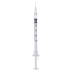 MON775433BX - Sol-Millennium Medical - Sol-Care™ Insulin Syringe with Needle, 100 EA/BX