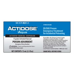 Padagis Poison Absorbent Actidose-Aqua™ 15 Gram Strength Oral Suspension 72 mL, 1/EA